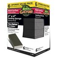 Gator Finishing Ali Industries 4199 Fine & Medium Sanding Sponge; 6 Pack 187561